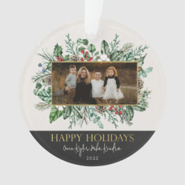 Elegantes Garland Foto Weihnachten Ornament
