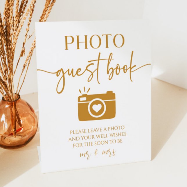 Elegantes Gästebuch für Hochzeiten Foto Sockelschild (Von Creator hochgeladen)