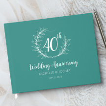Elegantes Gästebuch zum Hochzeitstag