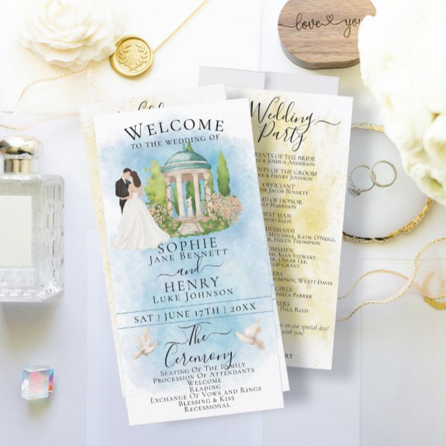 Elegantes Gazebo Bride & Groom Luxury Wedding Prog (Von Creator hochgeladen)