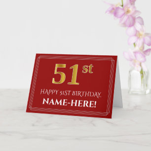 Elegantes Geburtstagsgeschenk mit falschem Gold-Lo Karte