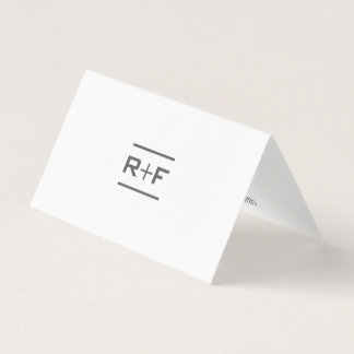 Elegantes gefaltetes Notecards Visitenkarten
