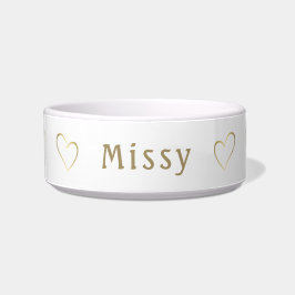 Elegantes Gelbes Personalisiertes Tier Napf