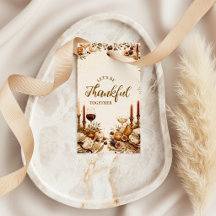 Elegantes gemütliches Kerzenlicht Friendsgiving