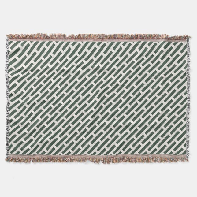 Elegantes geometrisches All-Over-Muster Decke (Vorderseite)