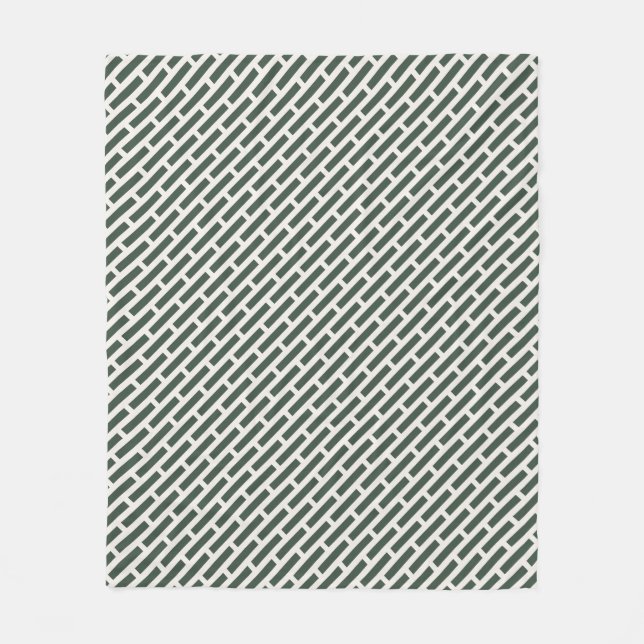 Elegantes geometrisches Allover-Muster Fleecedecke (Vorderseite)