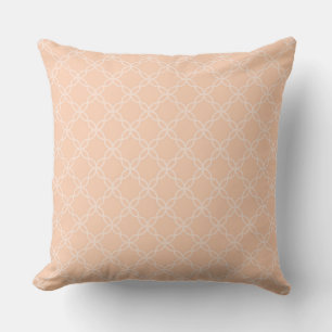 Elegantes geometrisches Design mit Pfirsichrücken Kissen