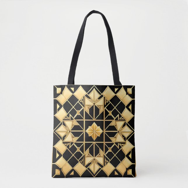 Elegantes geometrisches Kunstdesign Tasche (Vorderseite)