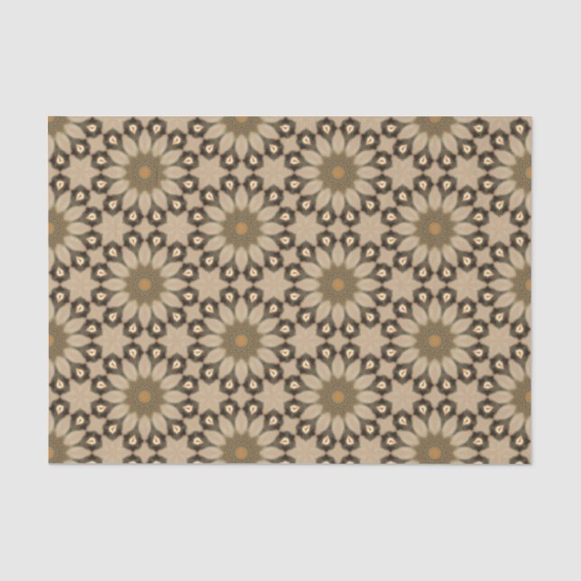 Elegantes, geometrisches Muster Abstrakt Seidenpapier (Vorderseite)