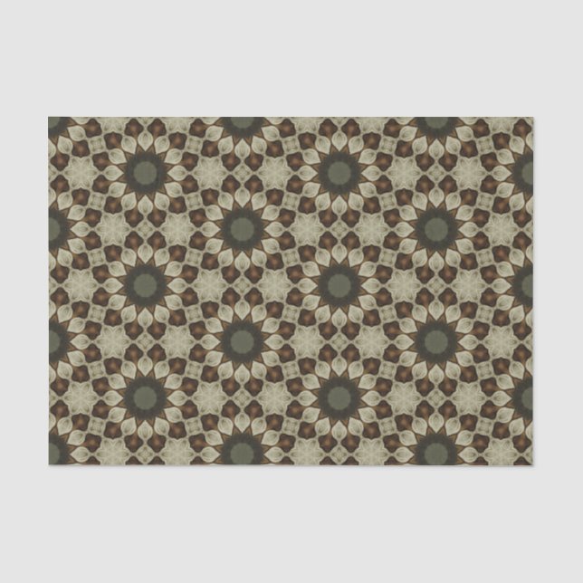 Elegantes, geometrisches Muster Abstrakt Seidenpapier (Vorderseite)