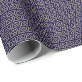 Elegantes geometrisches Muster der Goldmedaille Geschenkpapier