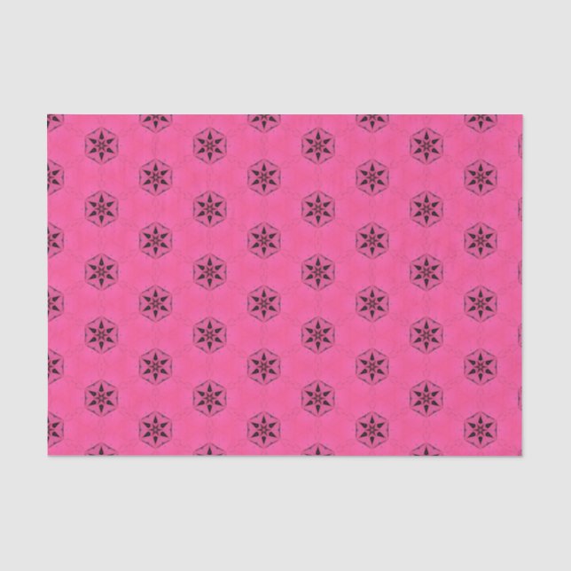 Elegantes geometrisches Muster Girly Chic Seidenpapier (Vorderseite)