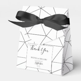 Elegantes geometrisches Muster Hochzeit Geschenkschachtel