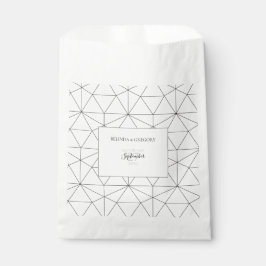 Elegantes geometrisches Muster Hochzeit Geschenktütchen