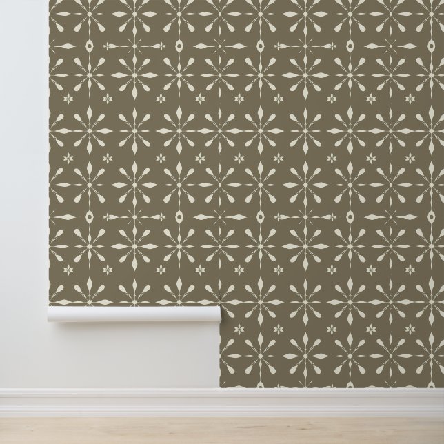 Elegantes geometrisches Muster Tapete (Anwendung)