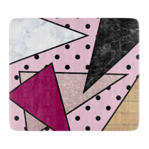 Elegantes geometrisches schneidebrett