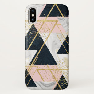 Elegantes geometrisches und konfetti-goldenes Desi Case-Mate iPhone Hülle