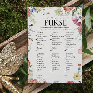 Elegantes, gepresstes Brautparty Purse Game