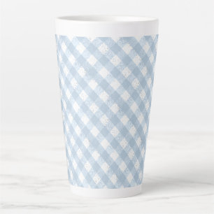 Elegantes, Gepunktetes Blau- und Weißmuster Milchtasse