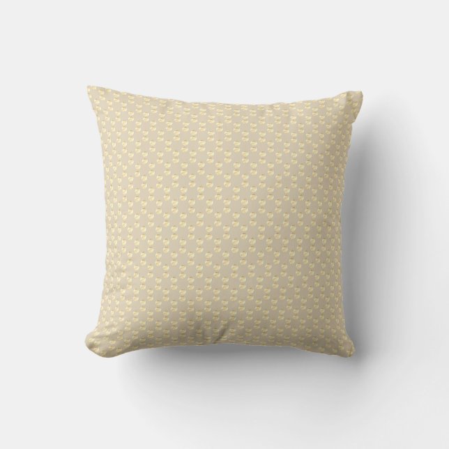 Elegantes gepunktetes geometrisches Muster Kissen (Vorderseite)