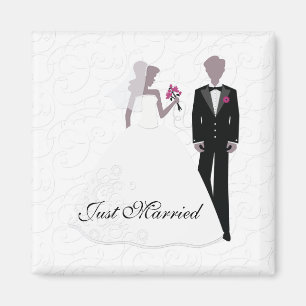 Elegantes gerade verheiratetes magnet