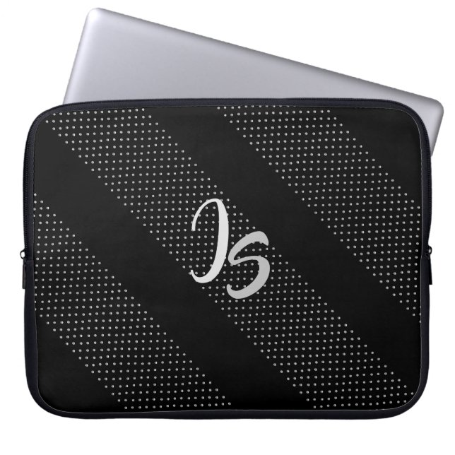Elegantes Geschenk mit personalisieren der Silver  Laptopschutzhülle (Vorderseite)