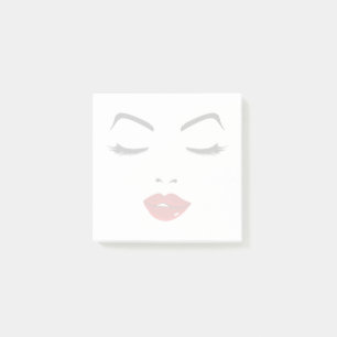 Elegantes Gesicht Post-it Klebezettel
