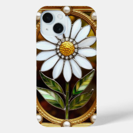 Elegantes gesteinigtes Glas Daisy Artwork Case-Mate iPhone Hülle