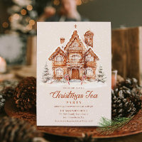 Elegantes Gingerbread House Christmas Tee Party