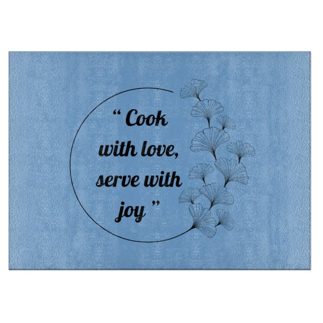 Elegantes Ginkgo-Blech-Schneidbrett Schneidebrett (Vorderseite)