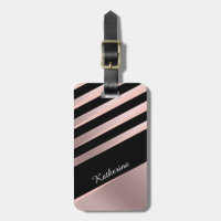 Elegantes girly abstraktes Rosengold, -SCHWARZES