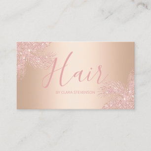 Elegantes girly kupfernes visitenkarte