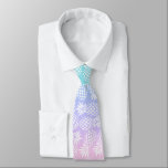 Elegantes Girly Steigungs-Ananas-Muster bunt Krawatte<br><div class="desc">Trendy Ananasmuster in rosa,  in Lila,  Blau und Weiß.</div>