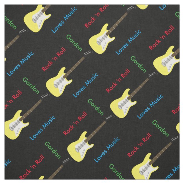 Elegantes Gitarrendruckgewebe Stoff (Muster)