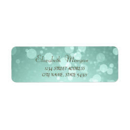 Elegantes Glamour-Bokeh-Adresslabel