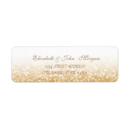 Elegantes Glamour Glittery Address Label