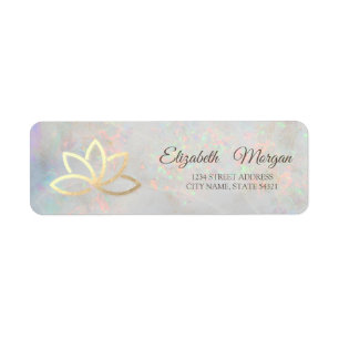 Elegantes Glamouröses Gold Lotus Holografisches Op