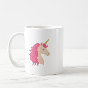 Elegantes Glitzer-Einhorn mit funkelndem Stil Kaffeetasse