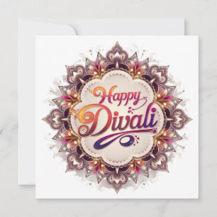 Elegantes glückliches Diwali-Lichterfest Feiertagskarte