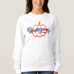 Elegantes glückliches Erntedankfest mit Niedlichem Sweatshirt