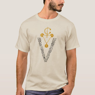 Elegantes Gold Amazigh Signe T-Shirt