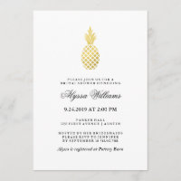 Elegantes Gold Ananas Brautparty