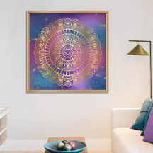 Elegantes Gold auf dem hellen Nebula Lotus Henna M