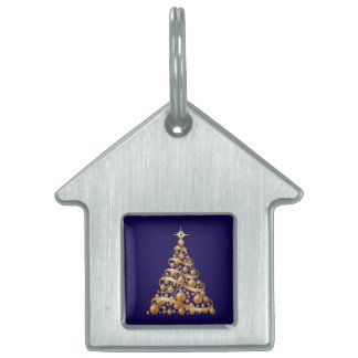 Elegantes Gold Band & Ornamente Abstrakte Weihnach Tiermarke