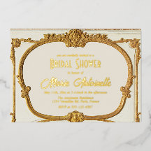 Elegantes Gold Baroque Rokoko Brautparty