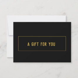 Elegantes Gold Black Salon Beauty Geschenkgutschei