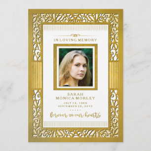 Elegantes Gold Border Foto Vielen Dank - vielleich Dankeskarte