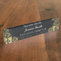 Elegantes Gold Business Beruflich Monogram