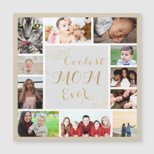 Elegantes Gold Coolste Mama je Gold Foto Magnet
