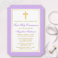 Elegantes Gold Cross Violet Erste Kommune